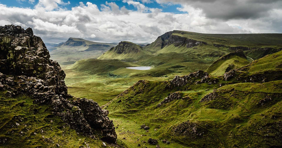 Les plaines verdoyantes d ecosse